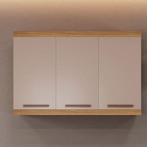 Armário Aéreo Talismã Master Arte Móveis Cinamomo/ Off White