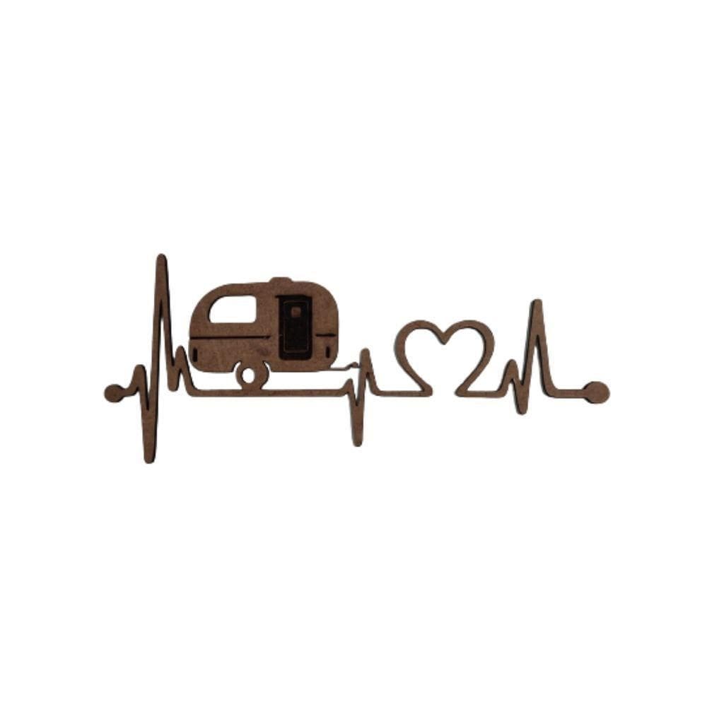 Plaquinha Trailer Viagem Saude Motorhome Natural Cru Mdf 3mm [f031]