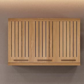 Armário Aéreo Talismã Master Arte Móveis Cinamomo Ripado