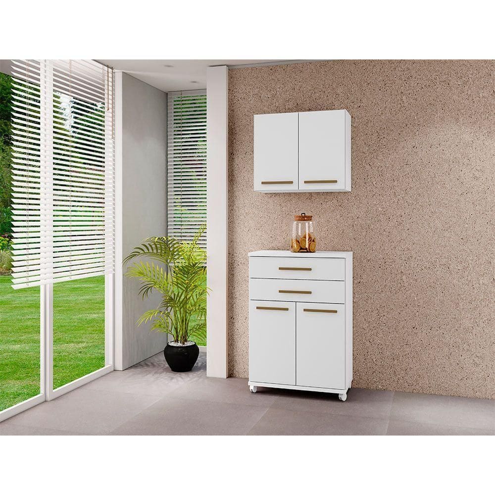 Balcão Monaco Master Arte Móveis Branco