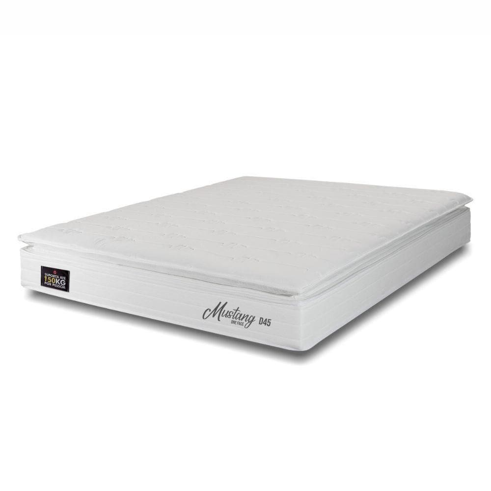 Colchao Queen Hellen Mustang One Face D45 1,58x1,98x0,30 Branco