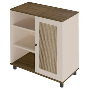 Buffet Aparador 1 Porta 80 Cm 4520 Pinho Off White Arly
