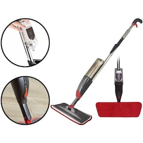 Mop Spray Giratório Limpeza Vassoura Flash Mágica Rodo Esfregão Flat Refil Lavável Borrifa Limpa Seca Powermaid