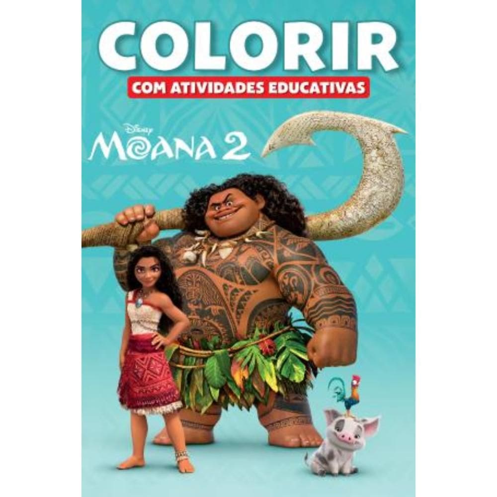 Colorir Atividades Educativas Disney: Moana 2