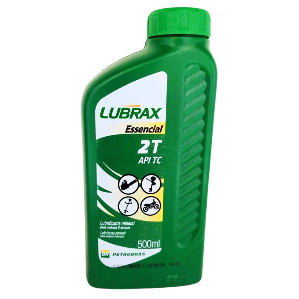 Oleo Lubrax Essencial 500ml Motores 2 Tempos Roçadeira Motos