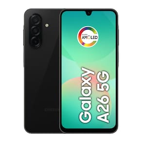 Celular Samsung Galaxy A26 5G 256GB, 8GB RAM, Câmera de 50MP, IP67, Tela Super AMOLED 6.7", NFC - Preto