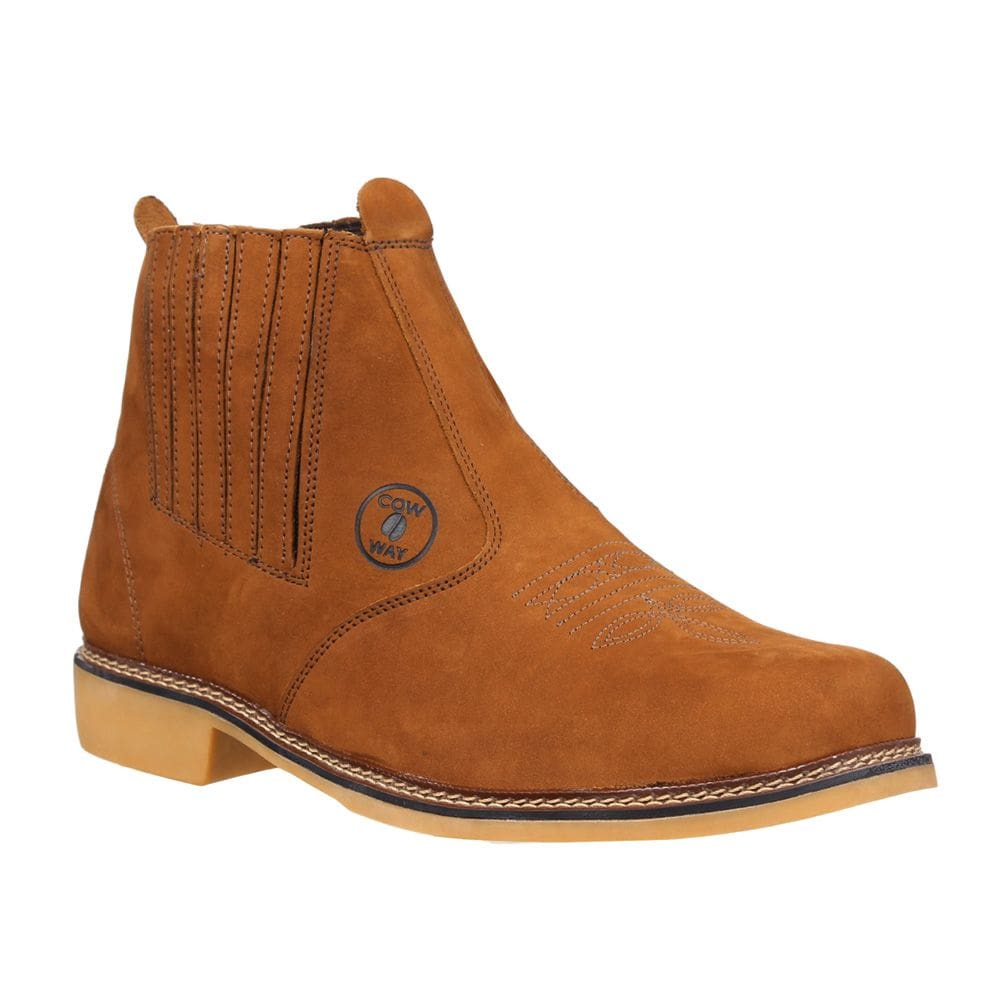 Botina Masculina Cow Way Nobuck Bico Quadrado 35316