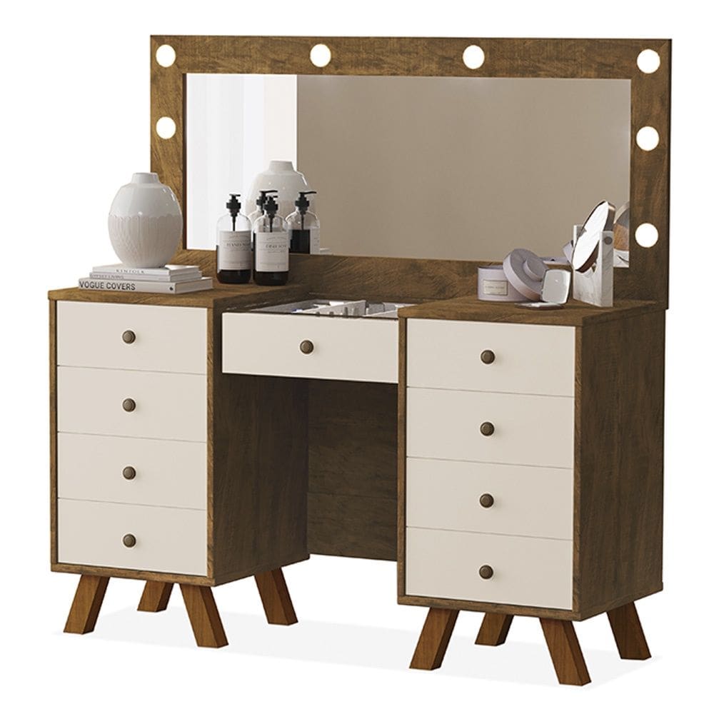 Penteadeira Camarim Mila Malbec Off White Luapa