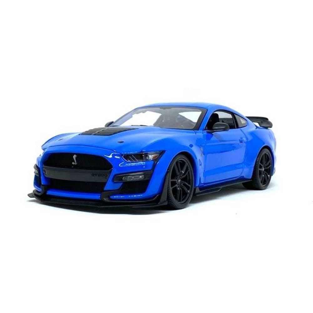 Miniatura Ford Mustang Shelby Gt500 2020 - Azul - 1:18 - M