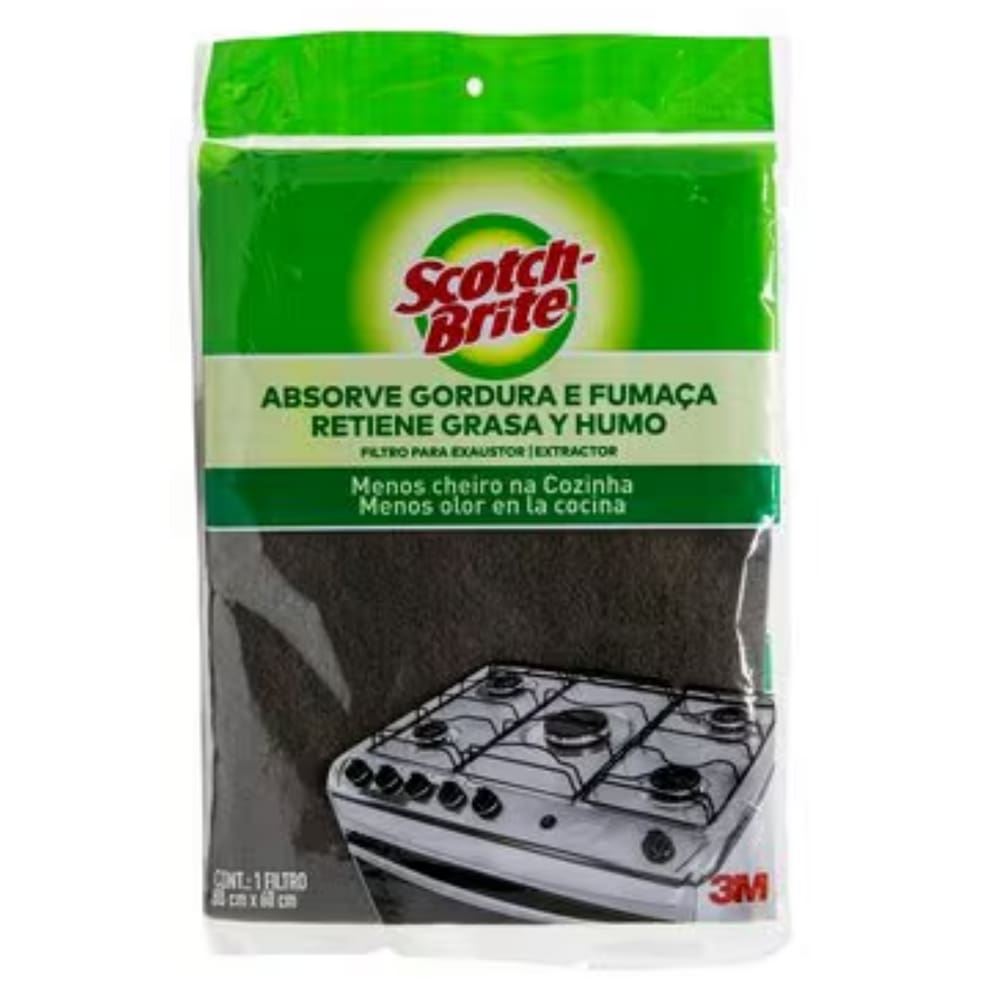 Filtro Para Coifa Exaustor Depurador 3M scotch Brite 80cm x 60cm