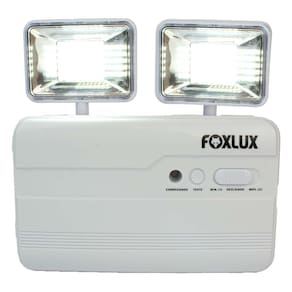 Luminária de Emergência Led 8w 6500k 2 Faróis Foxlux
