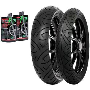 Par de Pneu 110/70-17 54H + 140/70-17 66H PIRELLI Sport Demon + VACINA Xtire Cb250 Twister Cb300 Honda