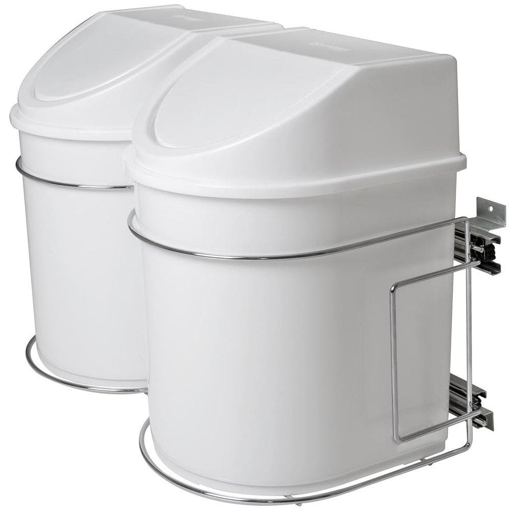Lixeira Dupla Lateral 12 Litros Tampa Basculante Aramado Inox 7242 GTB