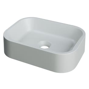 Cuba Pia Para Banheiro Retangular 38cm Dalila C08 Cinza - Mpozenato