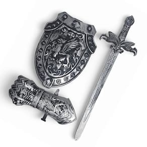 Kit Medieval Espada Manopla Escudo Grifo Infantil Jr0955