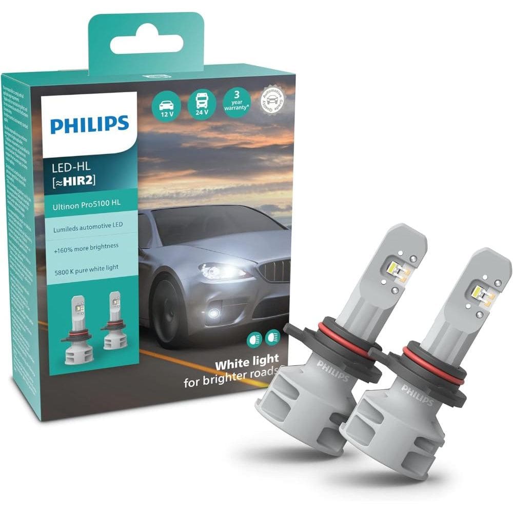 Par de Lâmpada Ultinon LED Pro 5100 Hir2 - PHILIPS - 11012U51X2