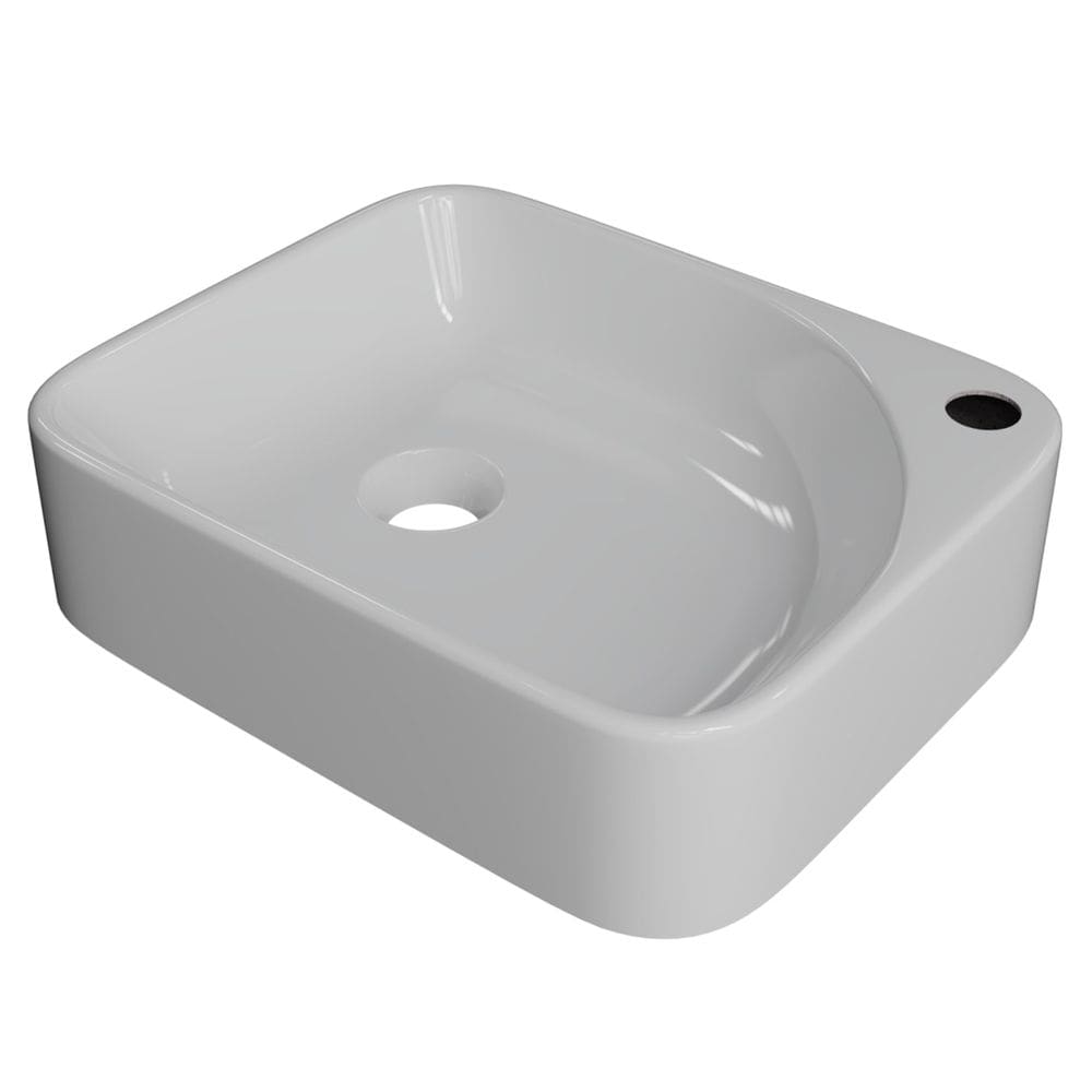 Cuba Pia Para Banheiro Retangular 36cm Jasmin C08 Branco - Mpozenato