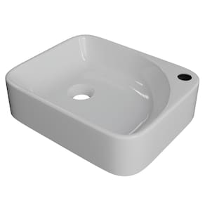 Cuba Pia Para Banheiro Retangular 36cm Jasmin C08 Branco - Mpozenato