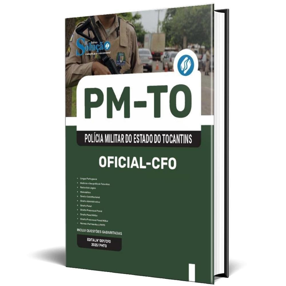 Apostila Pm-To 2025 - Oficial - Curso Formação Oficiais Cfo