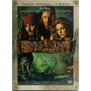 Dvd Piratas Do Caribe - O Bau Da Morte com luva Dvd Duplo