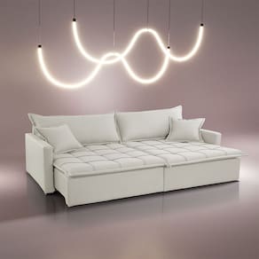 Sofá Cama Flora 02 Módulos de 100cm Br 15cm Meu Sofá Online