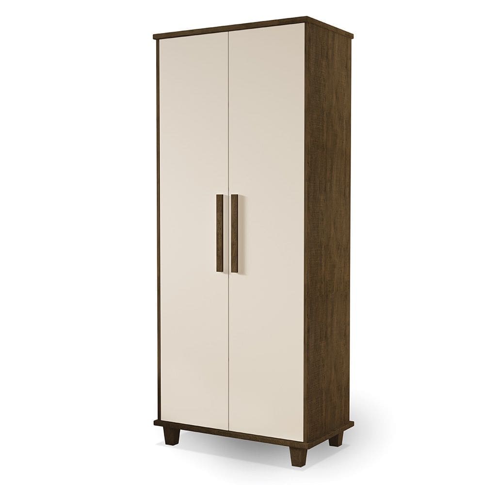 Multiuso Organizador 2 Portas Berlim Malbec Off White Luapa