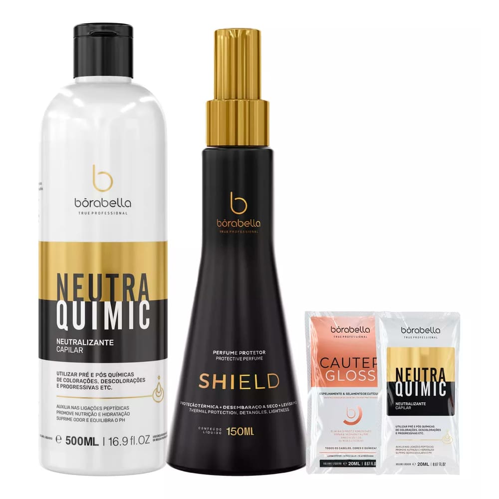 Kit Shield Protetor Térmico e NeutraQuimic 500ml Bórabella