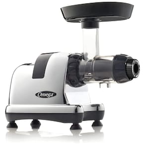 Espremedor Elétrico para Sucos com 2 Estágios de Extração, 200W, 110v, OMEGA J8006HDC, Prateado
