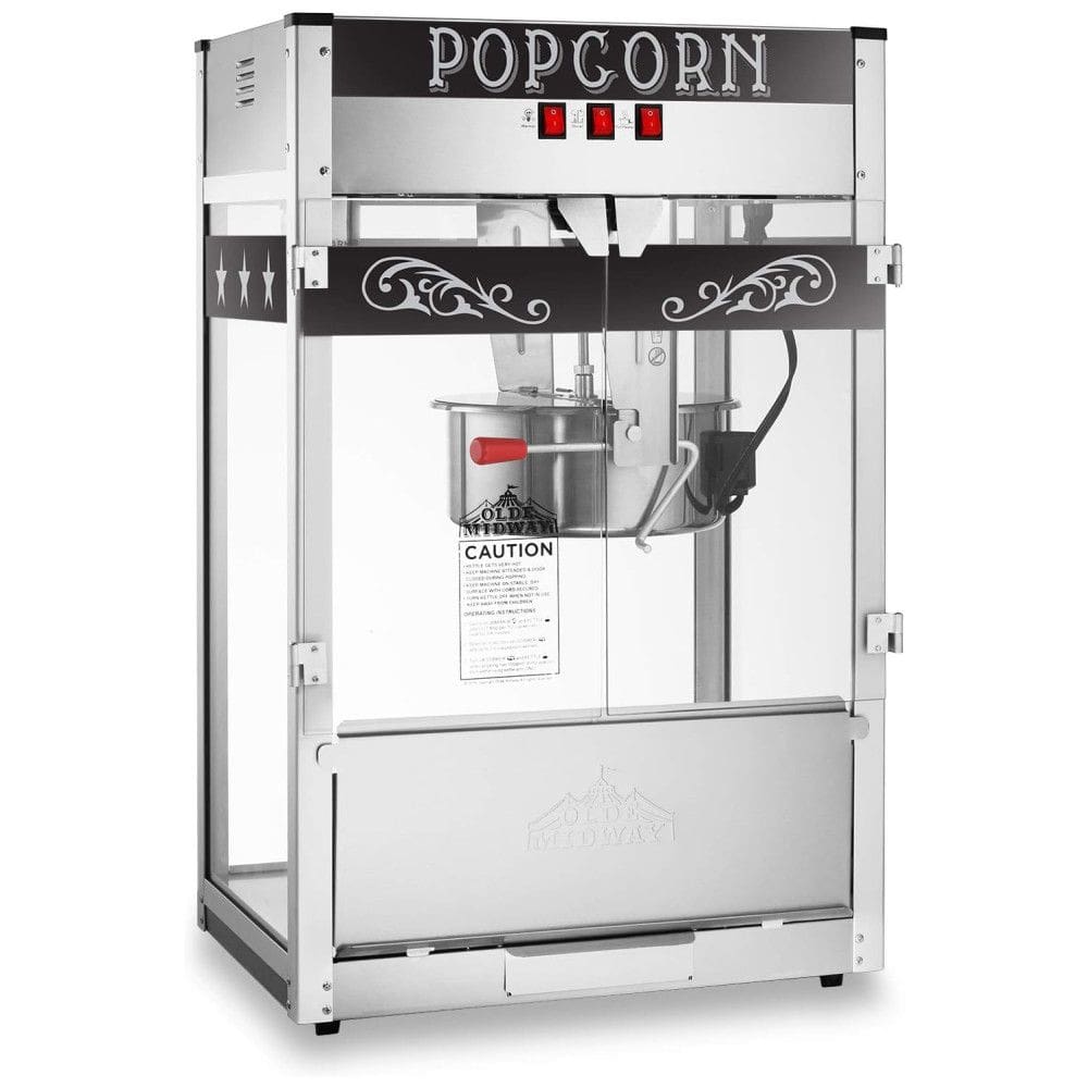 Máquina de Pipoca Comercial Olde Midway com Panela Extra Grande - Preto
