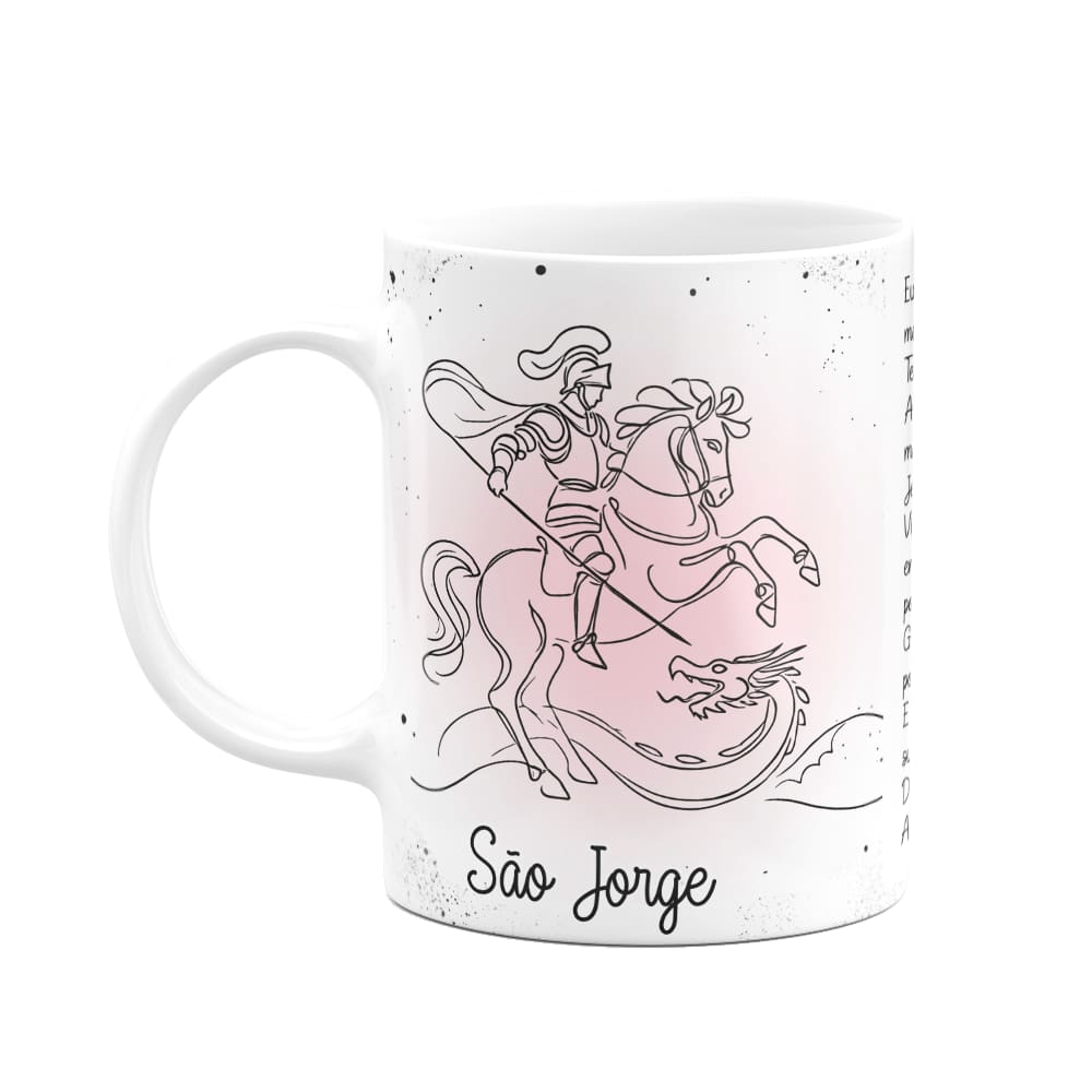 Caneca Religiosa Orações - São Jorge - 325ml