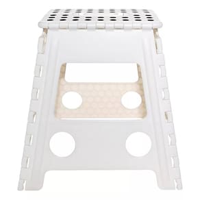 Banqueta Banquinho Banco Plastico Retratil Portatil Dobravel Multiuso 45cm