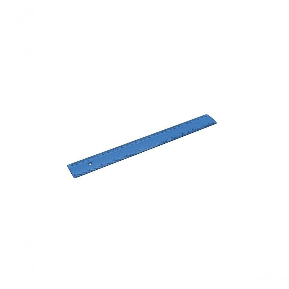 Regua Acrimet 30cm Com Polegadas 581 Azul Claro