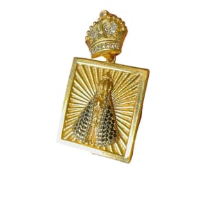Pingente Nossa Senhora Cravejada - Banhado A Ouro 18K