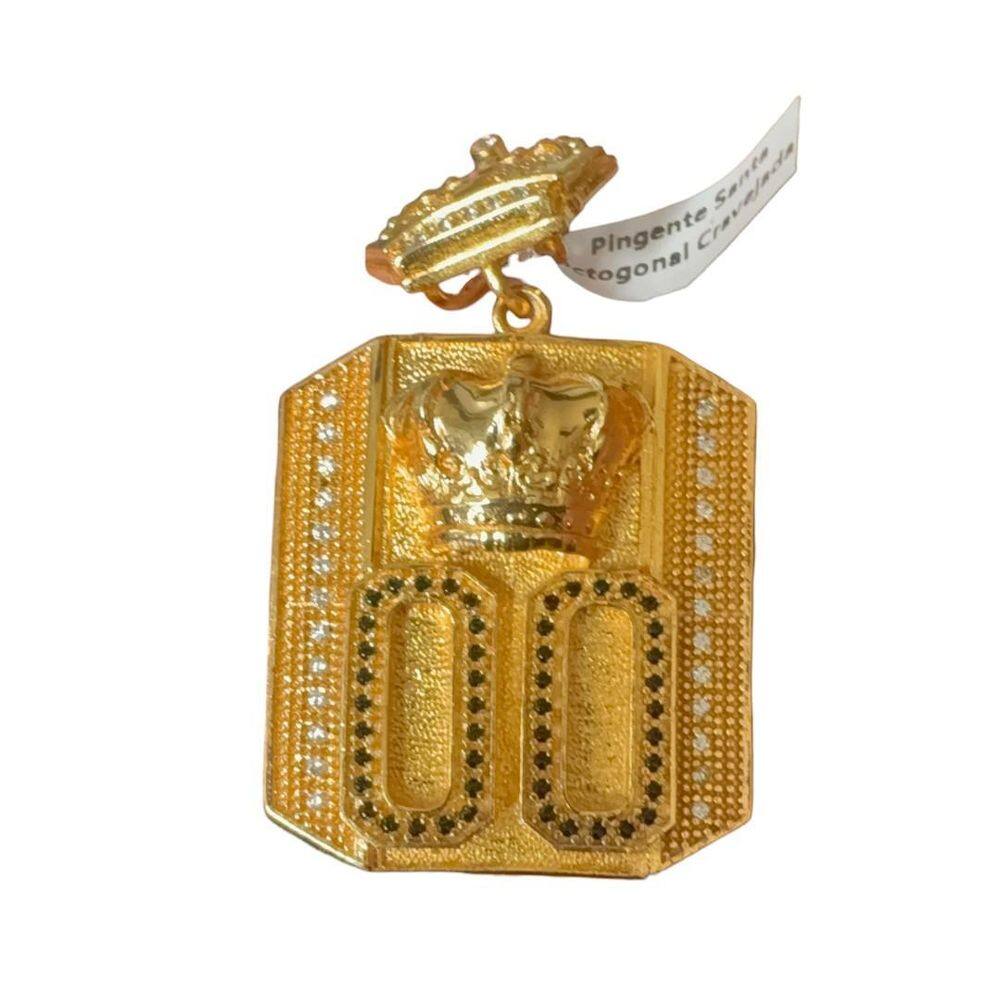 Pingente 00 Coroa Buh - Banhado A Ouro 18K