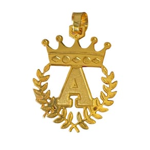 Pingente Letra  A  Grande - Banhado A Ouro 18K