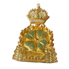Pingente Trevo Da Sorte G - Banhado A Ouro 18K