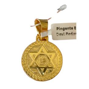 Pingente Estrela De Davi P - Banhado A Ouro 18K
