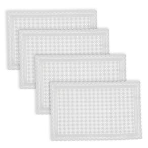 Toalha De Geladeira Pvc Rendado Kit 04 Pçs Circulos Fl1521