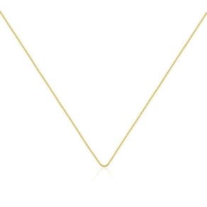 Corrente Veneziana Feminina Banhada Ouro 45cm Com Extensor
