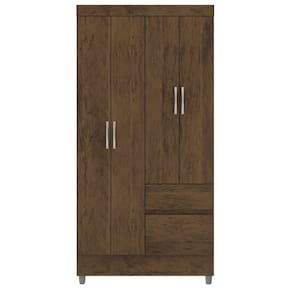Guarda Roupa 102 cm 4 Portas PLUS 10090 Imbuia VLR