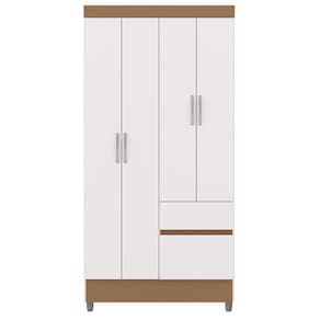 Guarda Roupa 102 cm 4 Portas PLUS 10090 Branco Camarim VLR