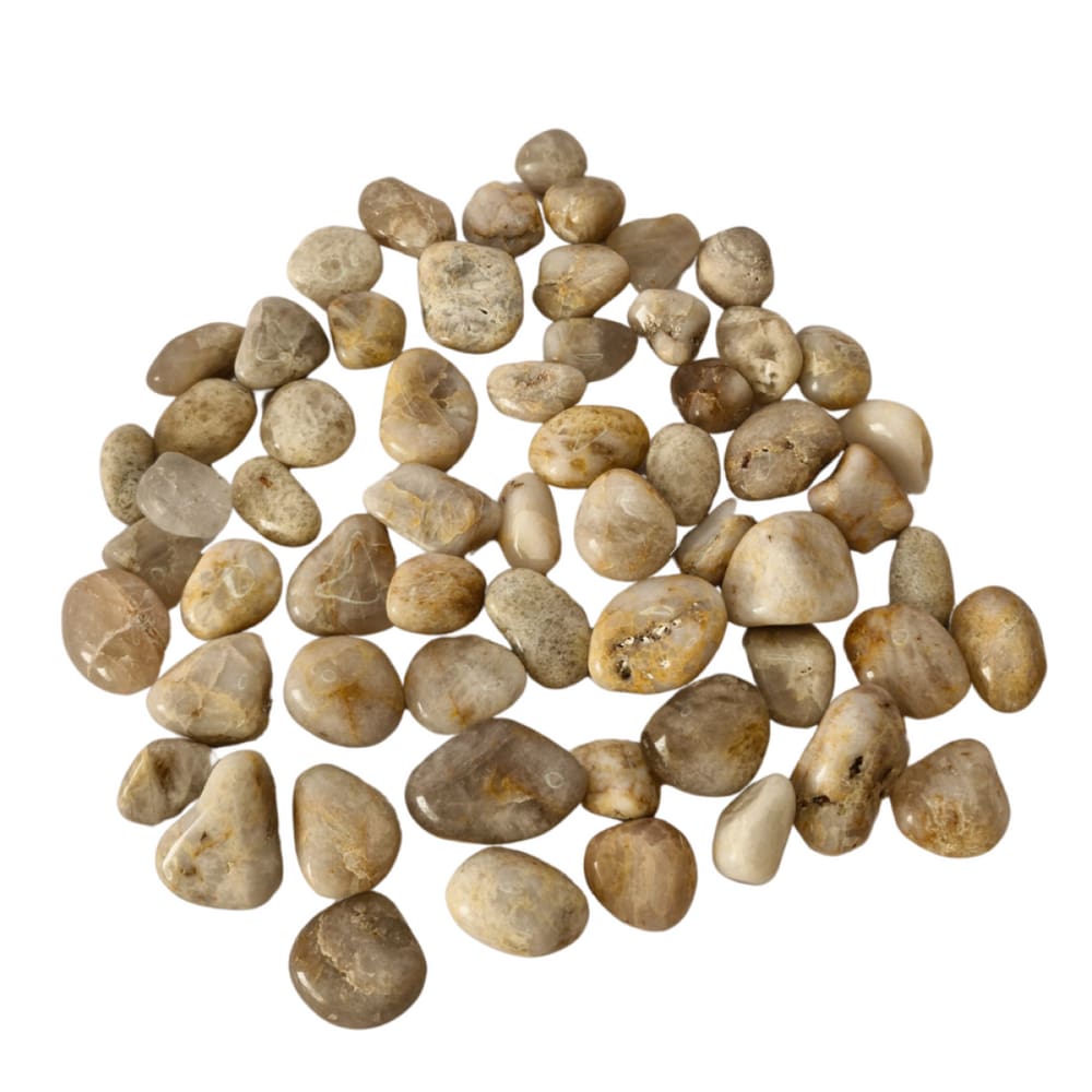 Pedra Quartzo Opalado Rolado 2 a 4 cm 1 kilo Natural
