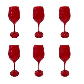 Conjunto 6 Taças Vidro Vermelha Vinho Água 490ml Nadir