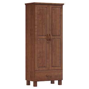 Guarda Roupa 2P 1G Madeira Maciça 81 cm 1140 Imbuia Milani Store