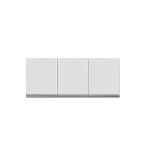 Armário Aéreo 3 Portas 120cm Andréia Branco AJL Móveis