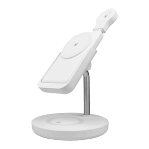 4 in1 Station - Base Estação de Carregamento Indução com Power Bank Magnético
