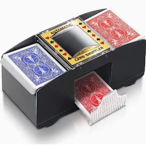 Embaralhador Misturador Cartas Jogos Baralho Automático 2 Decks