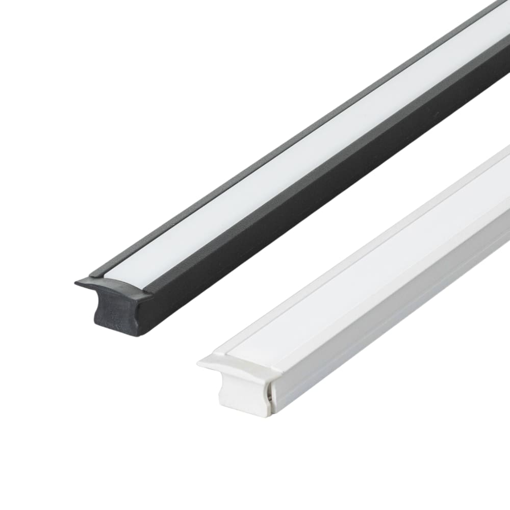 Kit 5 Perfil de Led Reforçado Embutir 24x14mm Barra 2m para Fita de Led Pasilux