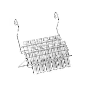 Porta Utensílios Cozinha Temperos 12 Tubos Aço Cromado 7047