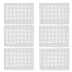 Toalha De Geladeira Pvc Rendado Kit 06 Pçs Circulos Fl1521